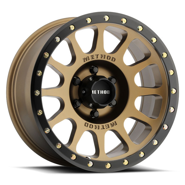 18x9 Method Race MR305 NV Bronze w/ Matte Black Street Lock Lip 5x150 0mm