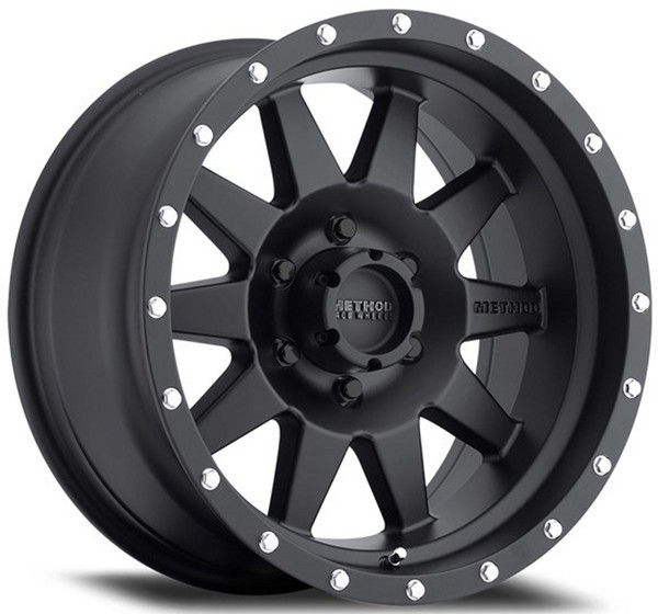 17x8.5 Method Race MR301 The Standard Matte Black 6x5.5/139.7 25mm