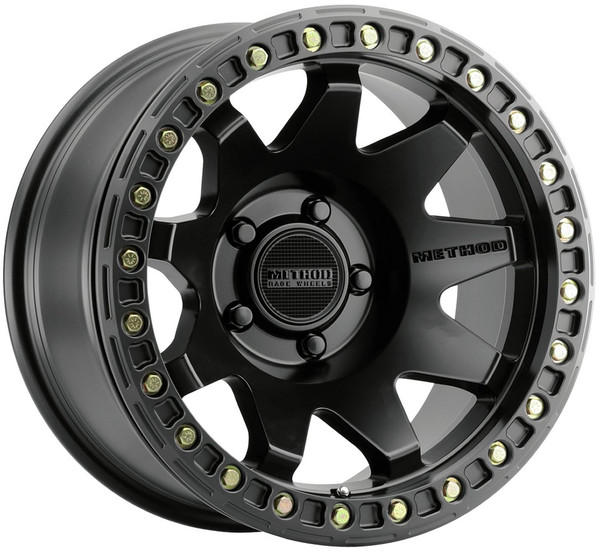 17x9 Method Race MR108 Beadlock Matte Black 5x5/127 -44mm