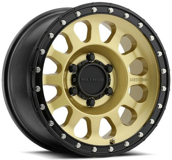 20x9 Method Race MR315 Gold w/ Black Street Lock Lip  6x5.5/139.7 0mm