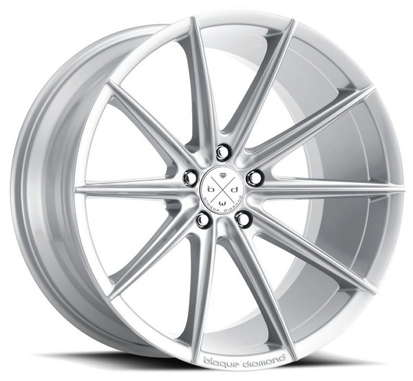 19x8.5 Blaque Diamond BD-11 Gloss Silver (CUSTOM)