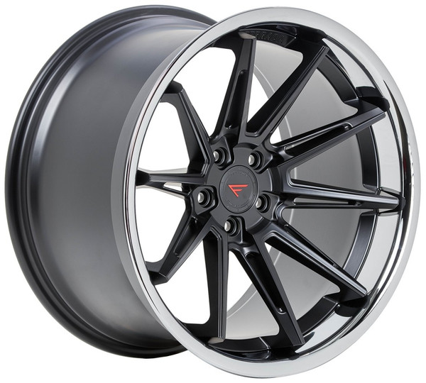 19x9.5 Ferrada CM2 Matte Black w/ Chrome Lip 5x120 20mm (CUSTOM) 