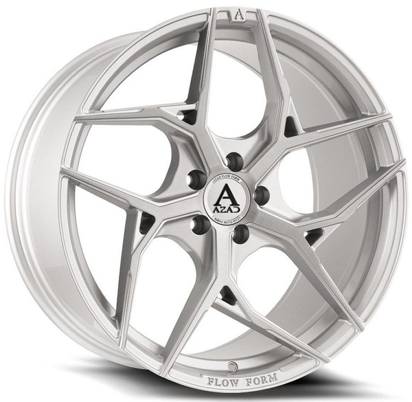22x9 AZAD AZFF01 Brushed Silver (Flow Form) 5x115 15mm