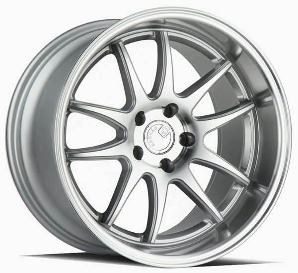 19x9.5 Aodhan DS02 Silver w/ Machined Face 5x4.5/114.3 15mm
