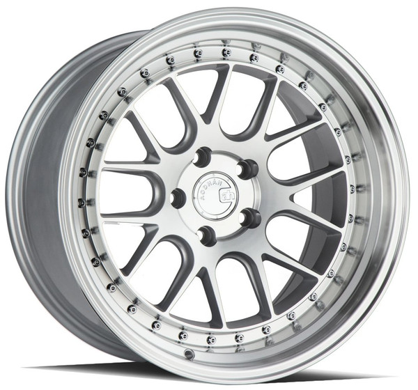 18x8.5 Aodhan DS06 Silver w/ Machined Face 5x4.5/114.3 35mm