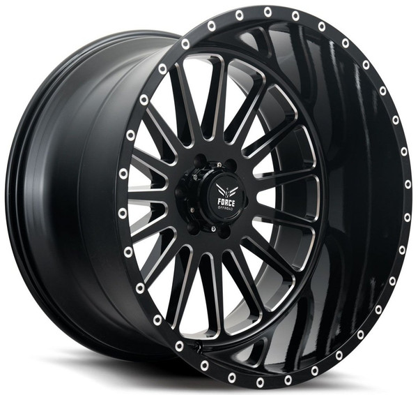 20x10 Force Off-Road F36 Gloss Black Milled 5x5.5/139.7 -12mm