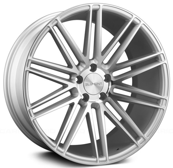 20x10.5 Element EL10 Silver w/ Machined Face 5x4.5/114.3 27mm