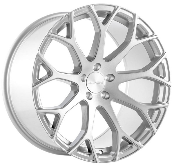 20x9 Element EL99 Brushed Silver 5x120 35mm
