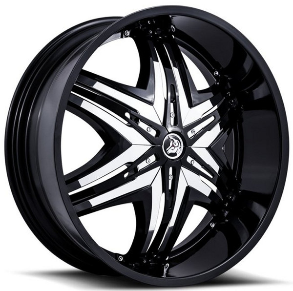 26x10 Diablo Elite Black w/ Chrome Inserts (CUSTOM 2-3 weeks)