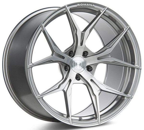 (Special Pricing) 22x10.5 Rohana RFX5 Brushed Titanium (Cross Forged) 5x130 47mm