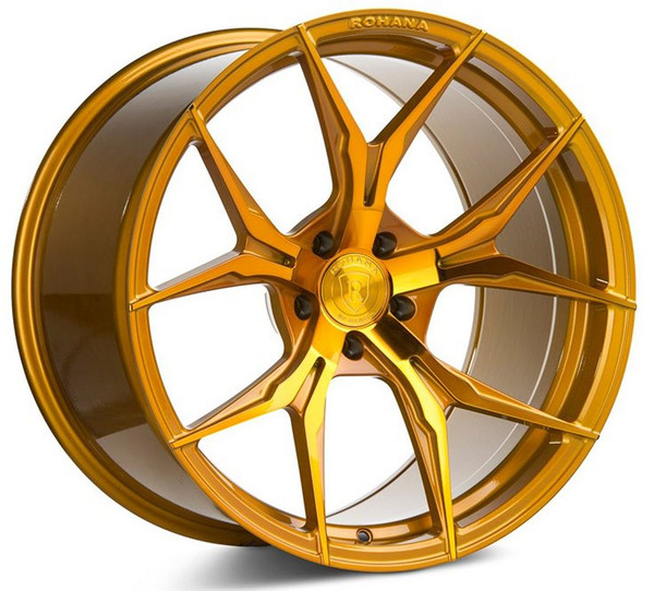 (Special Pricing) 20x10 Rohana RFX5 Gloss Gold (Cross Forged) 5x4.5/114.3 40mm