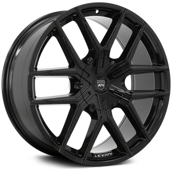 20x9 Lexani Vertigo Full Black w/ Cap (CUSTOM 2-3 weeks)