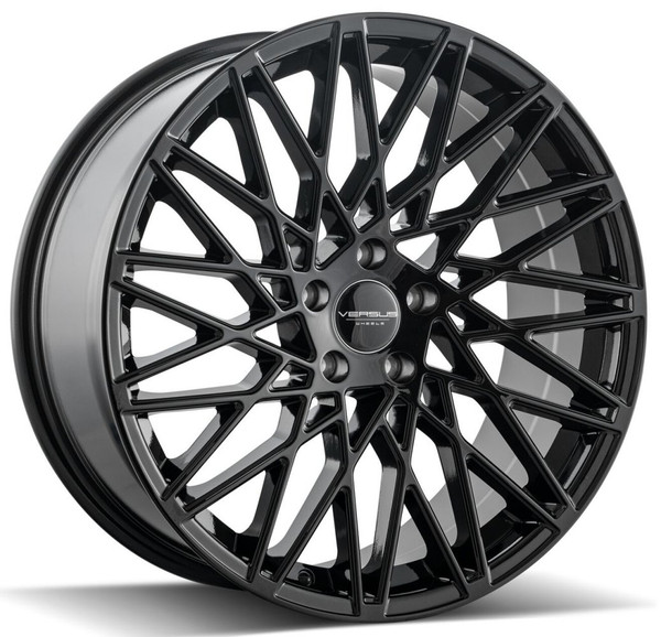 20x8.5 Versus VS001 Gloss Black 5x112 35mm