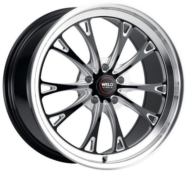 18x10.5 Weld Performance Belmont Drag S157 Gloss Black Milled Machined (Rotary Formed) 5x4.75/120.7 65mm