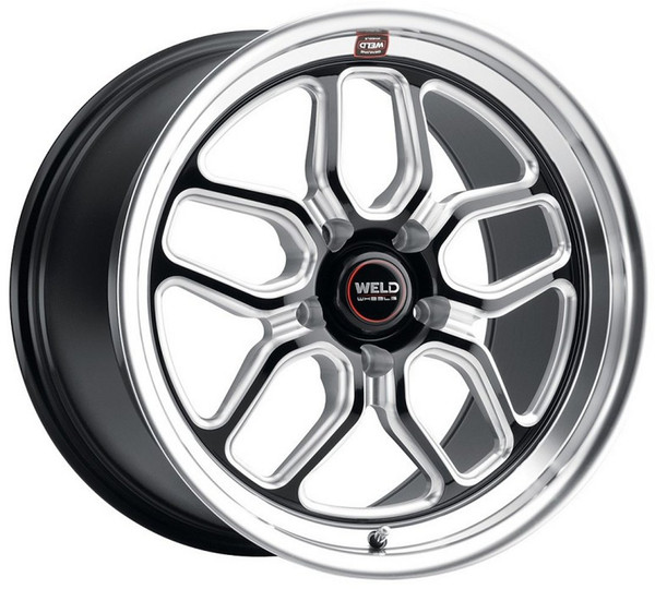 17x10 Weld Performance Laguna Drag S152 Gloss Black Milled Machined (Rotary Formed) 5x5/127 38mm