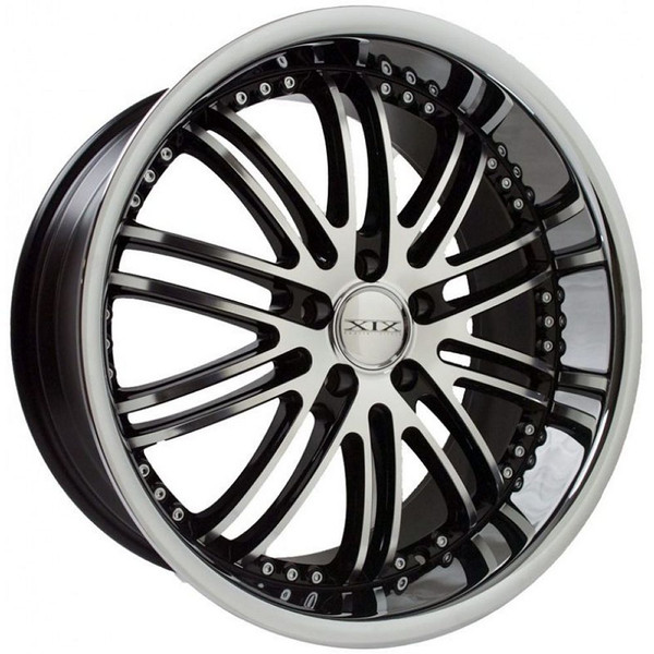 20x10 XIX X23 Gloss Black w/ Machined Face (Chrome Stainless Steel Lip) 5x112 40mm
