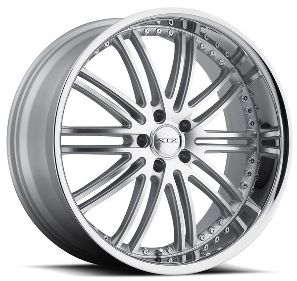 20x10 XIX X23 Silver w/ Machined Face (Chrome Stainless Steel Lip) 5x112 40mm