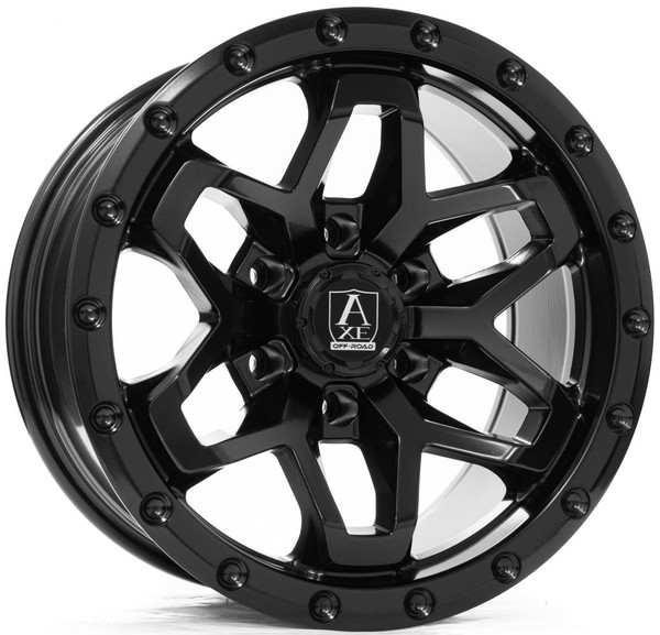 17x9 AXE Offroad Syrinks Satin Black 6x5.5/139.7 -15mm