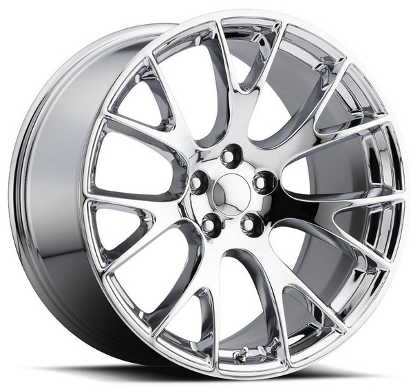 20x9.5 Dodge Hellcat Replica Wheel Chrome FR70 5x115 15mm