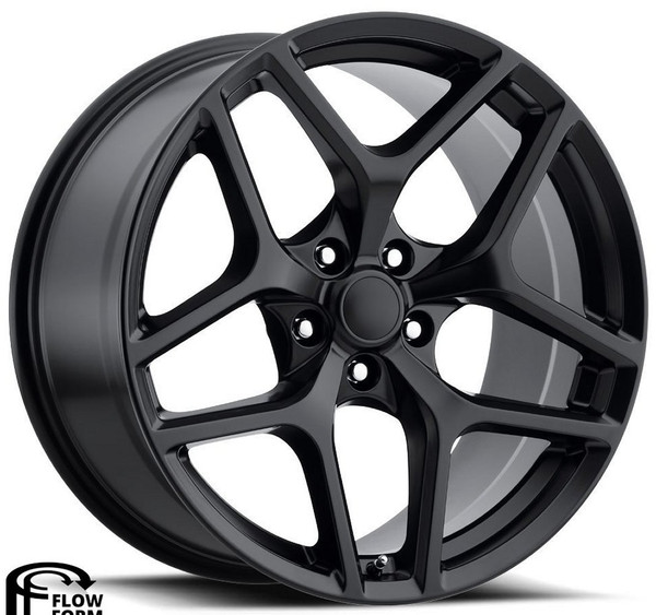 20x11 Camaro Z28 Replica Wheel Satin Black FR27F (Flow Form) 5x120 43mm