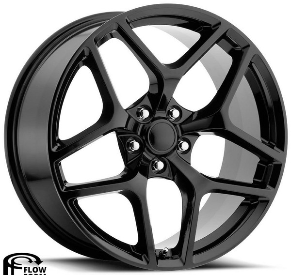 20x11 Camaro Z28 Replica Wheel Gloss Black FR27F (Flow Form) 5x120 43mm