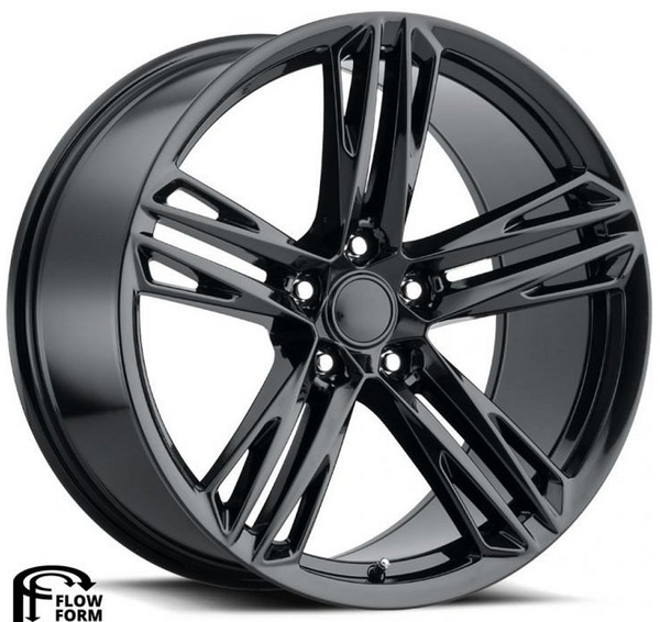 20x9 Camaro 1LE Replica Wheel Gloss Black FR35F (Flow Form) 5x120 27mm