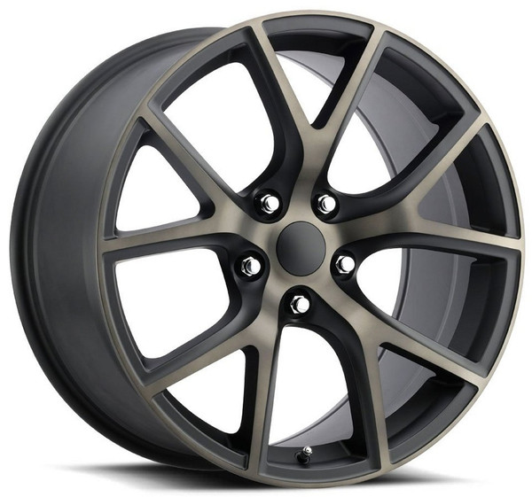 20x9 Jeep Trackhawk Replica Wheel Satin Black Machined Face w/ Bronze Clear Coat FR75 5x5/127 35mm