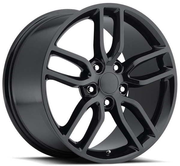 20x10 Corvette C7 Z51 Replica Wheel Gloss Black FR26 5x4.75/120.7 79mm
