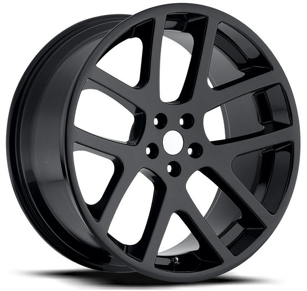 22x9 Dodge LX Viper Replica Wheel Gloss Black FR64 5x115 18mm
