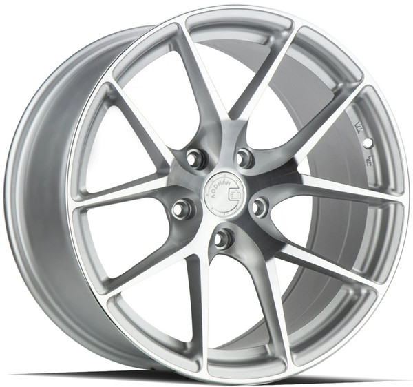 18x8.5 Aodhan AFF7 Gloss Silver Machined Face 5x120 35mm