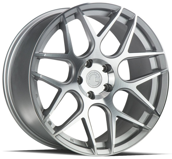 19x9.5 Aodhan AFF2 Gloss Silver Machined 5x112 35mm