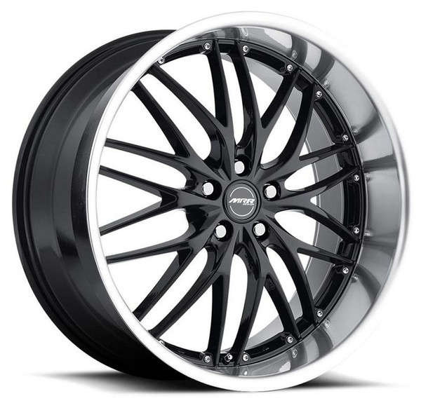 19x9.5 MRR GT1 Black Machined Lip (CUSTOM)