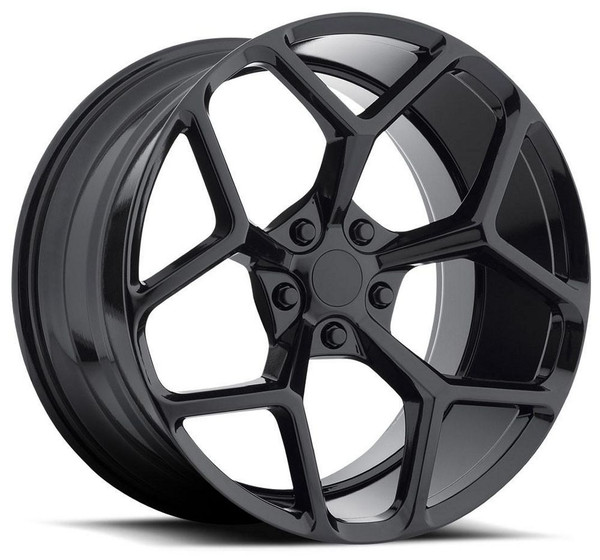 20x10 MRR M228 Camaro Z28 Replica Wheels Gloss Black 5x120 35mm