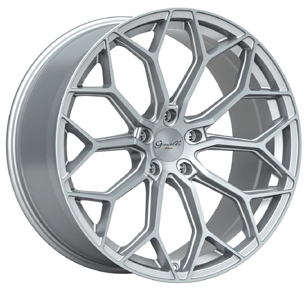 20x8.5 Gianelle Monte Carlo Gloss Silver w/ Machined Face (CUSTOM)