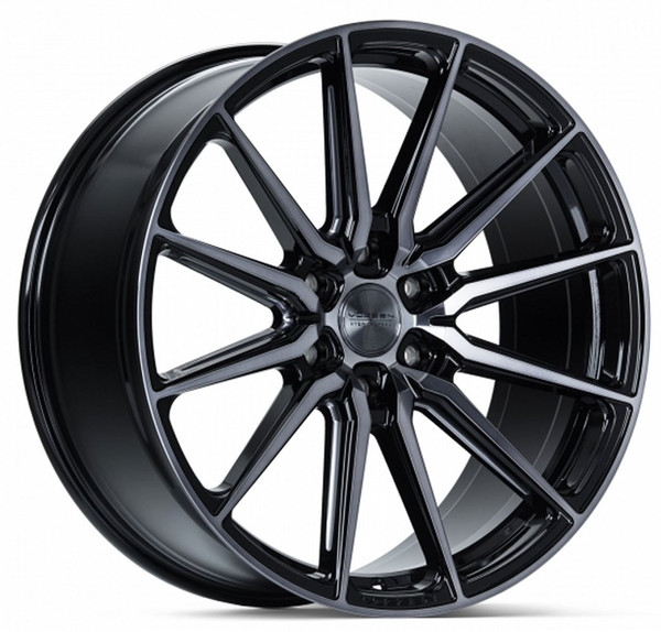 22x9.5 Vossen HF6-1 Gloss Black w/ Double Tint (Hybrid Forged)  (Deep Concave) 6x135 20mm
