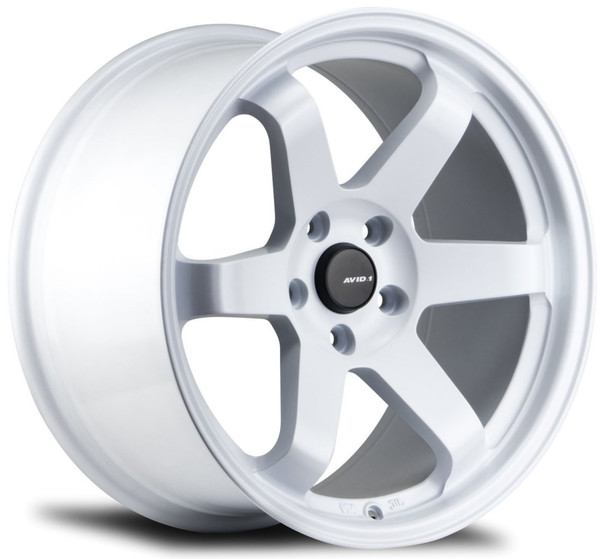 18x9.5 AVID.1 AV-06 Matte White 5x4.5/114.3 24mm