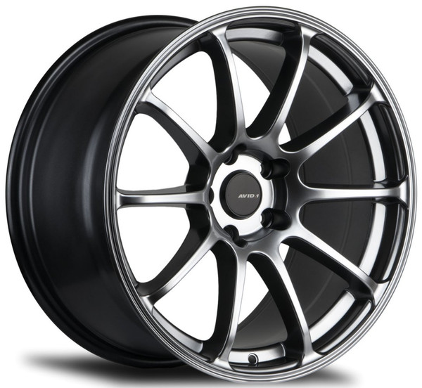 17x8 AVID.1 AV-27 Hyper Black 5x4.5/114.3 35mm