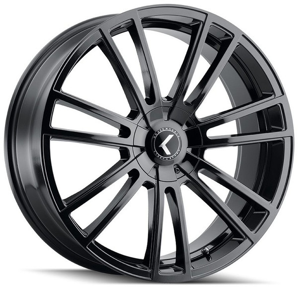 20x8.5 Kraze KR183 Spectra Gloss Black 5x110 5x5/127 38mm