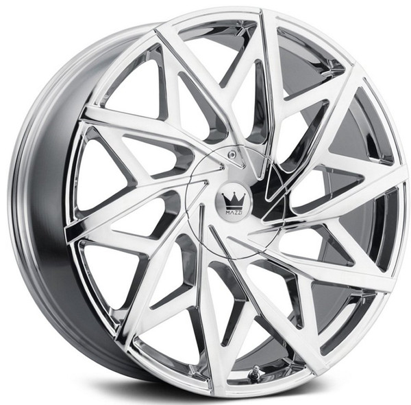 20x8.5 Mazzi Big Easy 372 Chrome 5x110 5x115 35mm