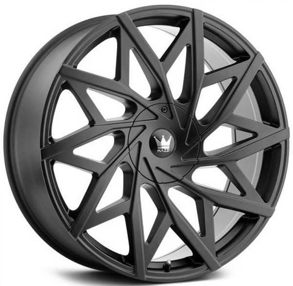 18x8 Mazzi Big Easy 372 Matte Black 5x4.25/108 5x4.5/114.3 35mm