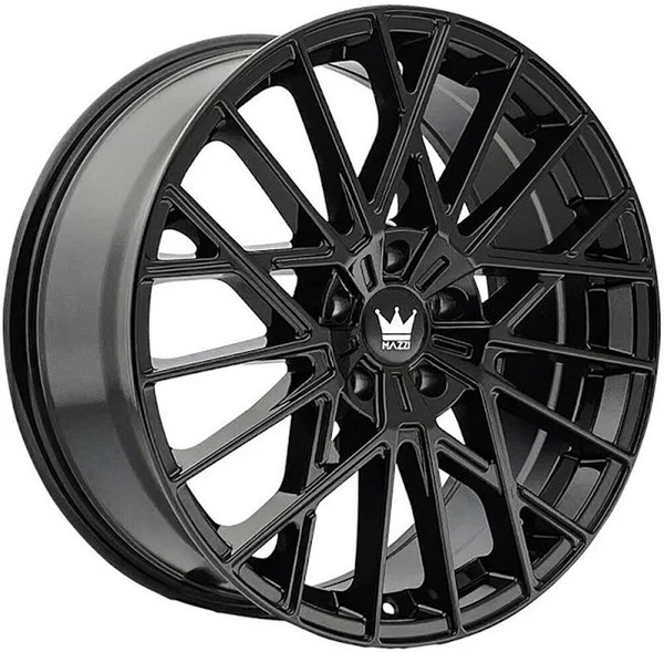 18x8 Mazzi Jinx 378 Gloss Black  5x4.25/108 40mm