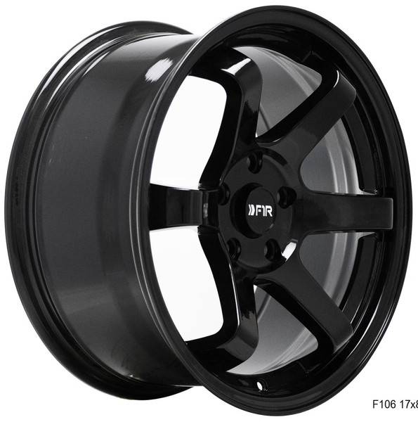 (Clearance - No Returns) 18x8.5 F1R F106 Gloss Black 5x120 30mm
