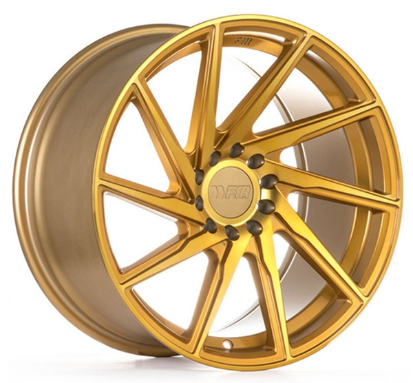 (Clearance - No Returns) 18x8.5 F1R F29 Machine Gold 5x4.5/114.3 5x120 38mm