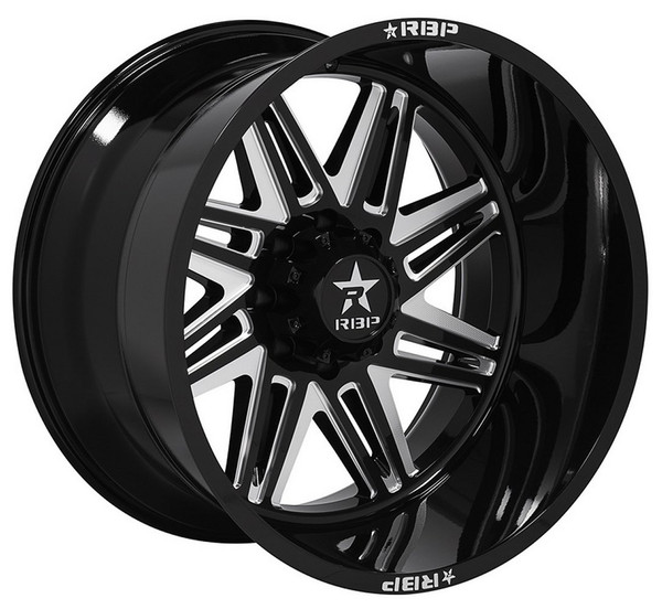 20x10 RBP 82R Falcon Gloss Black w/ Machined Grooves (Custom 2-3 weeks)-1699976918