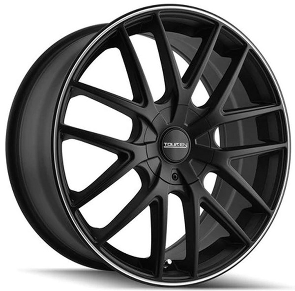 (Clearance - No Returns) 17x7.5 Touren TR60 Matte Black w/ Machined Ring 5x112 5x120 42mm