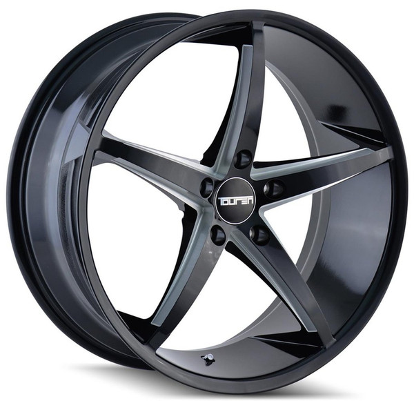 18x8 Touren TR70 Gloss Black w/ Milled Spokes 5x120 20mm