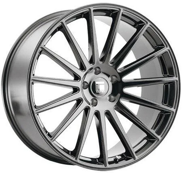 18x8 Touren TR92 Gloss Graphite Machined  5x4.25/108 35mm