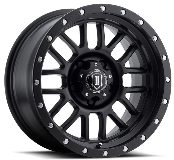 17x8.5 ICON Alpha Satin Black (5 Lug)  5x5/127 0mm