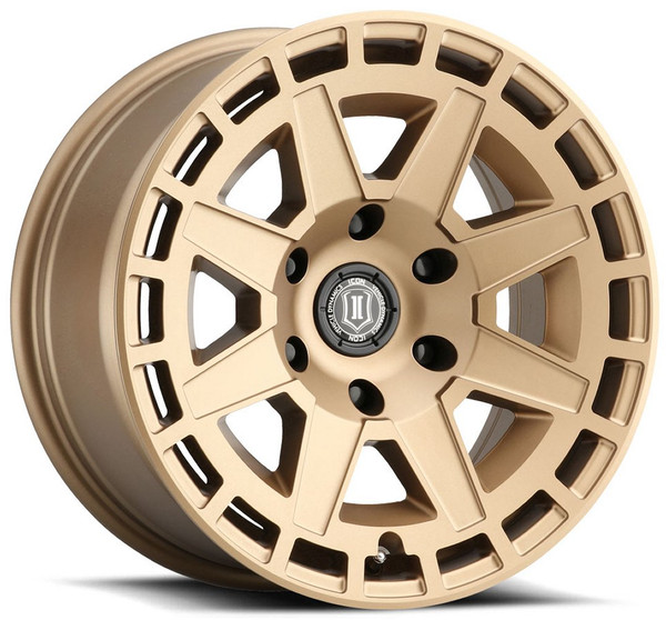 17x8.5  ICON Compass Satin Brass 5x5/127 -6mm