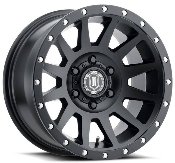 18x9 ICON Compression Satin Black (6 Lug) 6x135 6mm